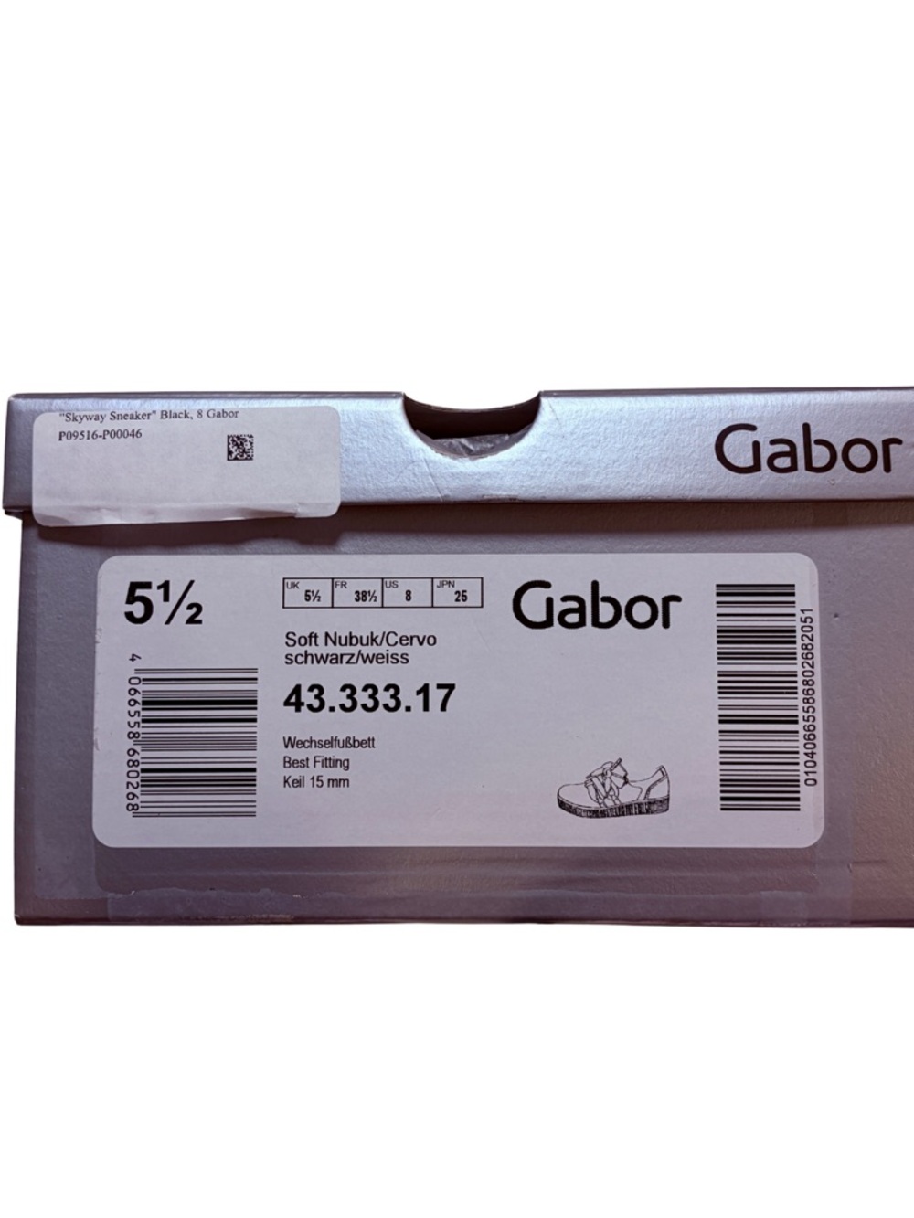 GABOR Skyway Bow Suede Leather Ribbon Lace Platform Sneaker - UK5.5/ US8 - Picture 2 of 16